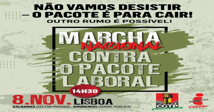 8 Novembro Marcha contra Pacote Laboral
