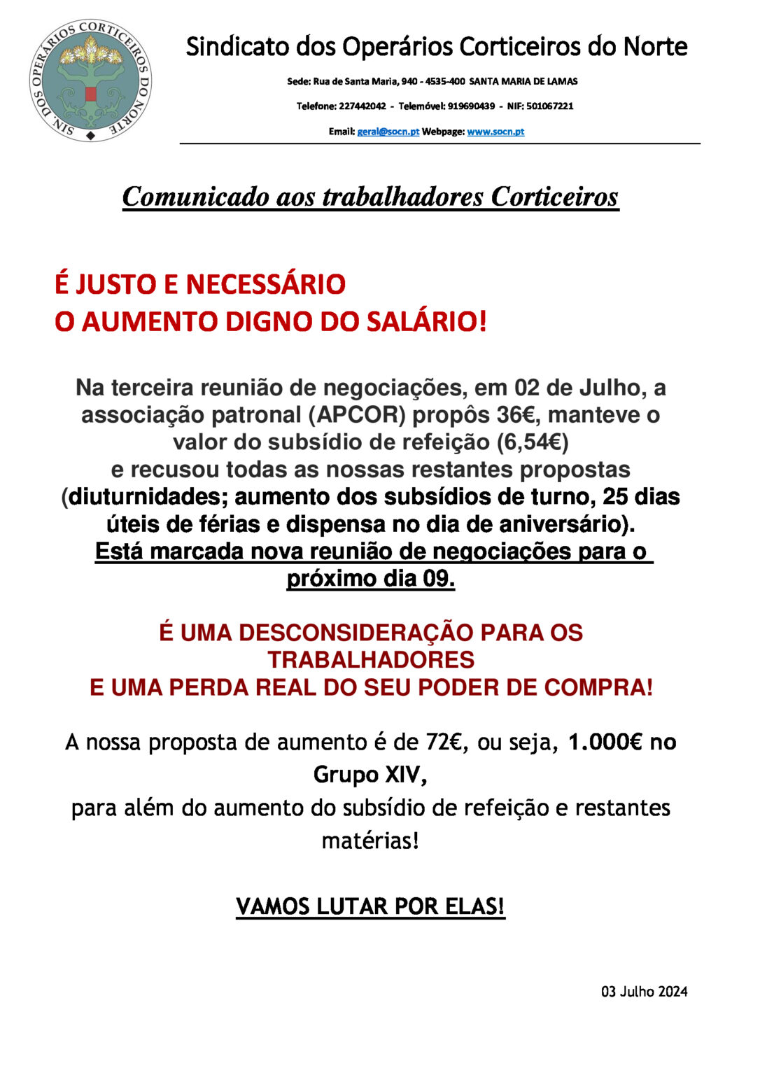 COMUNICADO CCTV 2024 julho